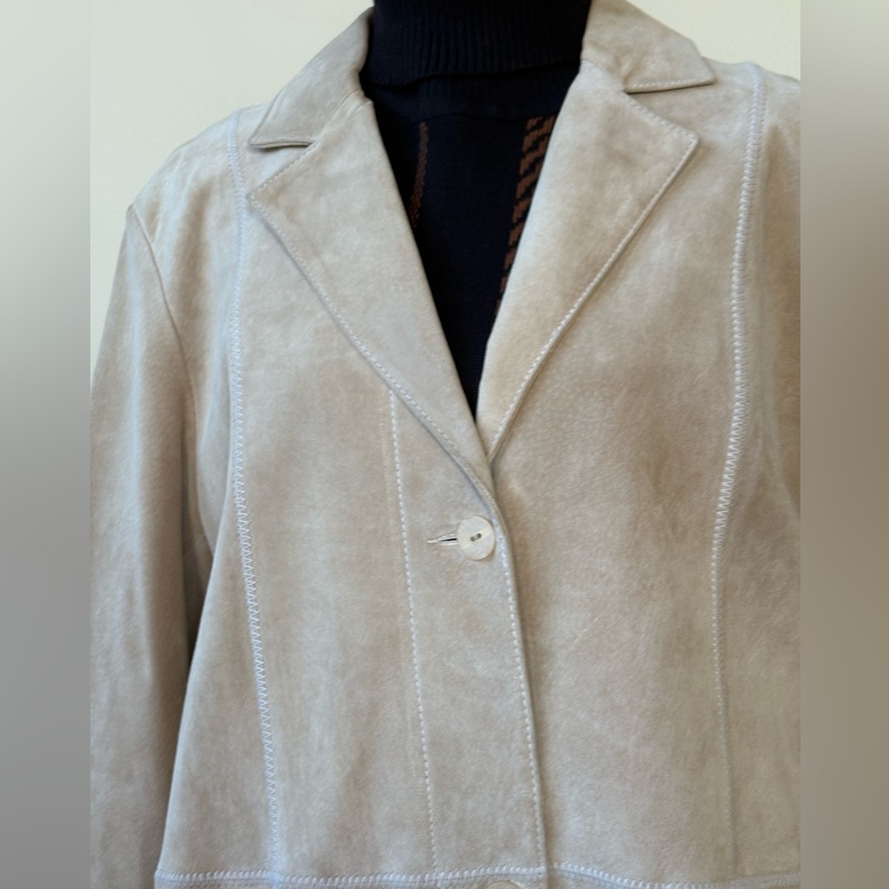 Wilson Leather - Pelle Studio - Genuine Suede Trench Coat - Size 1X - Picture 6 of 15